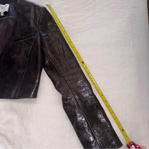 TWP Cropped Leather Jacket - Picture 7 of 9